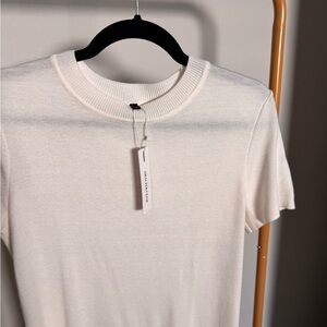 Elegant Cream Short Sleeve Tee